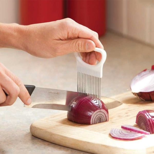 Handy Stainless Steel Onion, Tomato any vegetable Slicer