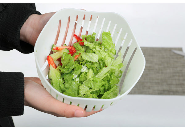 Salad Cutter Bowl | 60 Seconds Salad Chopper | Ready Salad in 1 minute