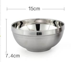 Stainless steel Japanese rice soup bowl