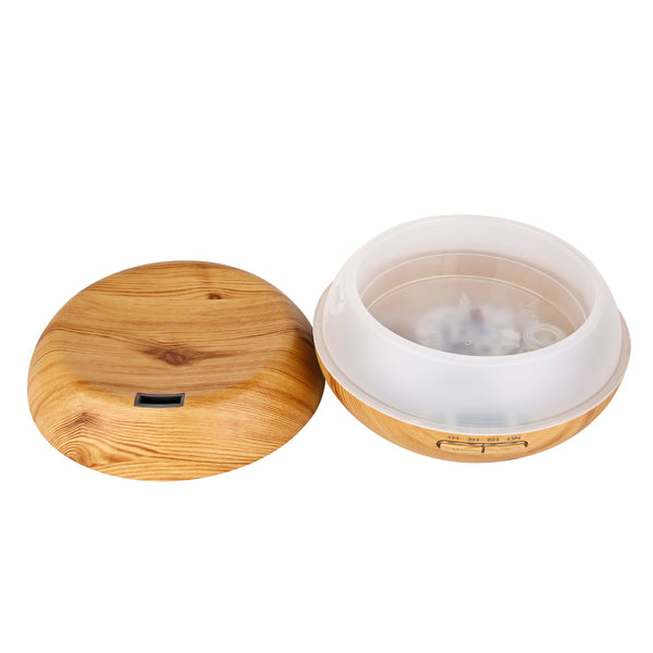 Aromatherapy Ultrasonic Wood Grain Diffuser Aroma Mist Dispenser Humidifier 200ML
