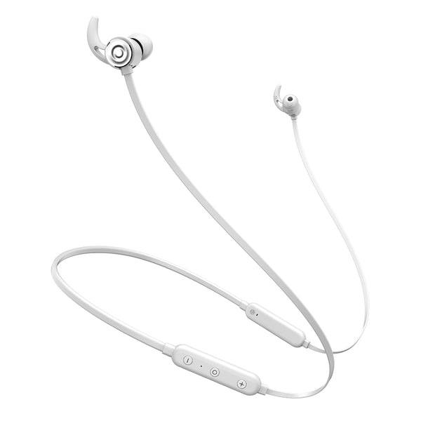 Blue tooth Headphone Wireless Neckband Design with Retractable Earbud for iPhone, Android, Other Blue tooth Enabled Devices