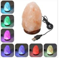 USB Powered 7 LED Colors Crystal Rock Himalayan Salt Lamp