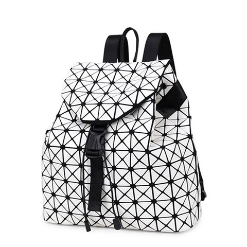 Women Drawstring Bag Holographic Backpack