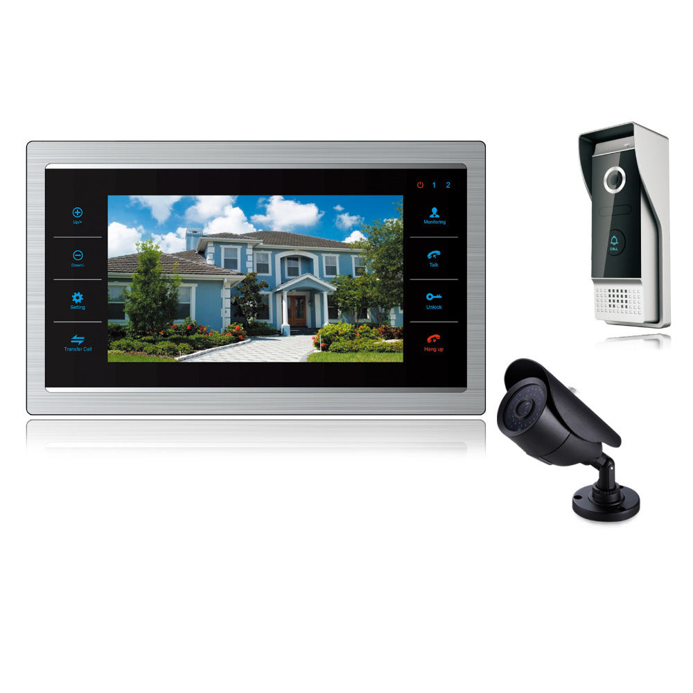 7" inch Video Door Phone Video  Doorbell Camera Color CCTV Color Home Intercom System