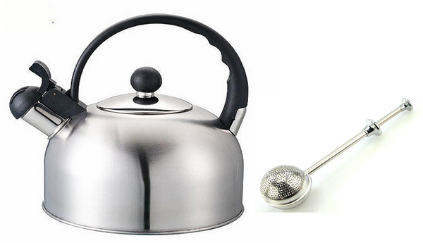 Whistling Kettle For Gas Stove Stainless Steel Kettle with Tea infuser combo