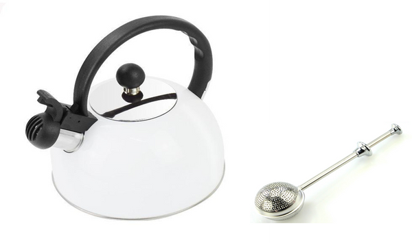 Whistling Kettle For Gas Stove Stainless Steel Kettle with Tea infuser combo